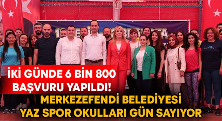 Merkezefendi Belediyesi yaz spor okulları gün sayıyor