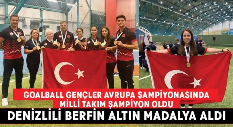 Denizlili Berfin altın madalyanın sahibi oldu