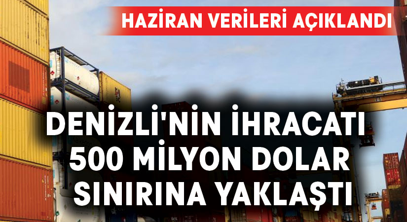 Denizli’nin ihracatı 500 milyon dolar sınırına yaklaştı