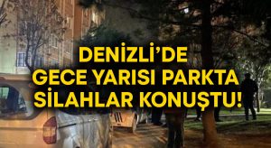 Gece yarısı parkta silahlar konuştu!