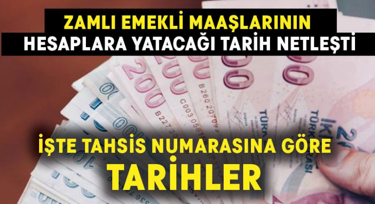 Zamlı emekli maaşlarının hesaplara yatacağı tarih netleşti