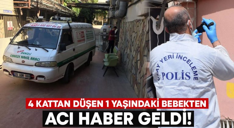 4 kattan düşen 1 yaşındaki bebekten acı haber geldi!