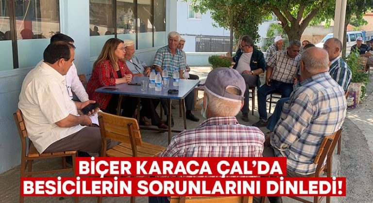 Biçer Karaca Çal’da besicilerin sorunlarını dinledi!