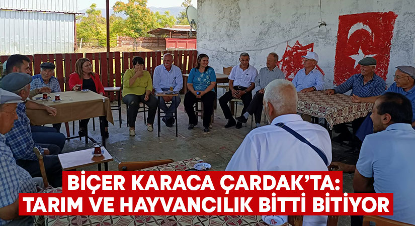 Biçer Karaca Çardak’ta: Tarım Ve Hayvancılık Bitti Bitiyor