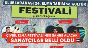 Çivril Elma Festivali’nde sahne alacak sanatçılar belli oldu