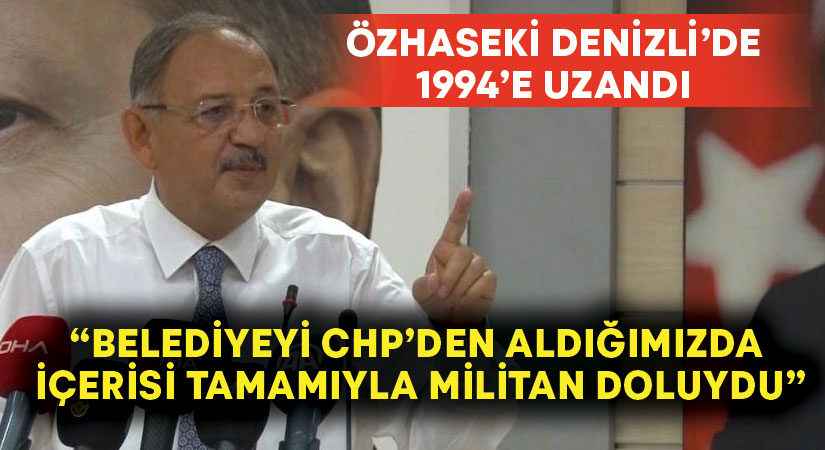 Mehmet Özhaseki: “Belediyeyi CHP’den aldığımızda içerisi tamamıyla militan doluydu”