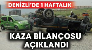 Denizli’de son 1 haftada kaç trafik kazası meydana geldi?