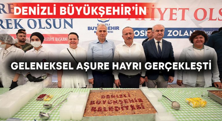 Denizlililer Büyükşehir’in geleneksel aşure hayrı gerçekleşti