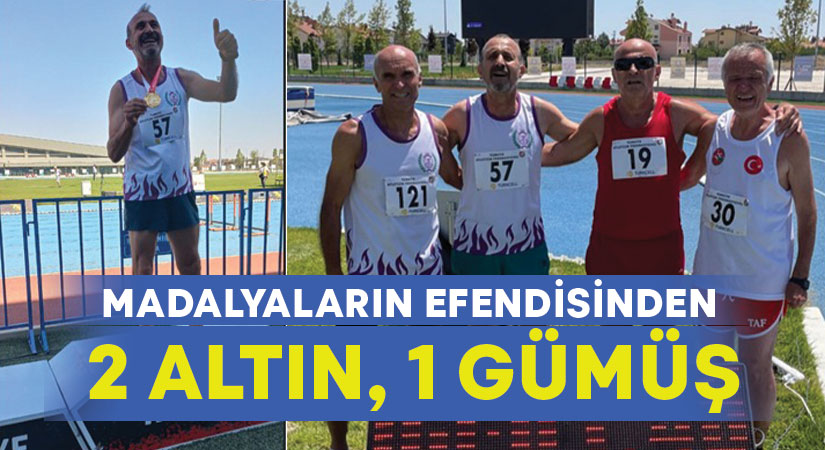 Madalyaların efendisinden 2 altın, 1 gümüş