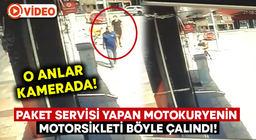 Paket servisi yapan motokuryenin motosikleti çalındı!