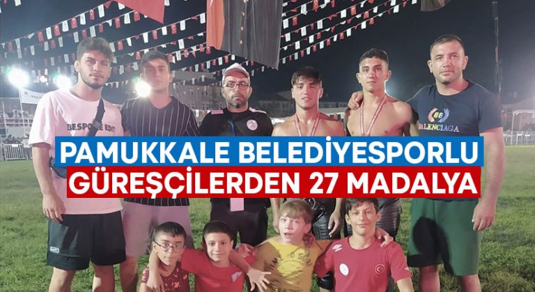 Pamukkale Belediyesporlu Güreşçilerden 27 Madalya