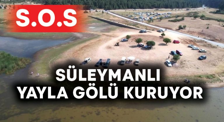 Süleymanlı Yayla Gölü kuruyor