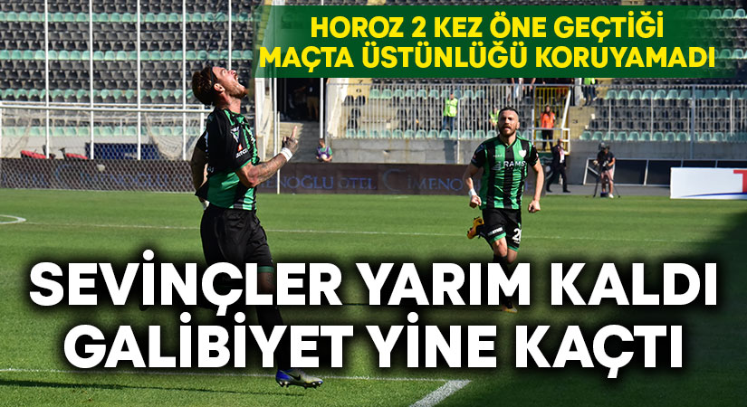 Altaş Denizlispor 2 kez öne geçtiği maçta 1 puanla yetindi