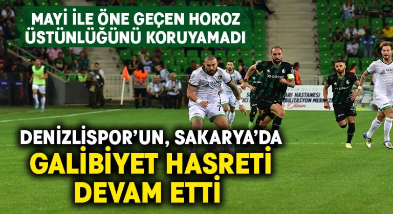 Altaş Denizlispor 3 puan hasretini Sakarya’da sürdürdü