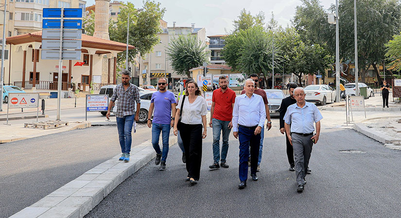 Başkan Zolan, Kayalık Caddesi’ndeki çalışmaları inceledi