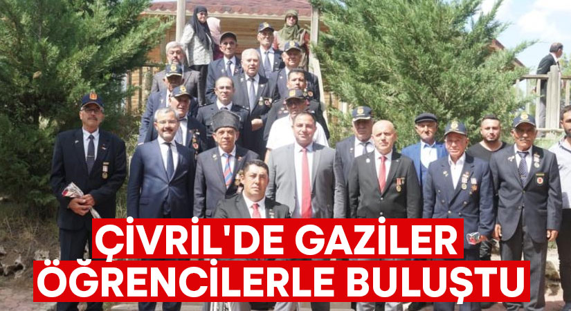 Çivril’de Gaziler öğrencilerle buluştu