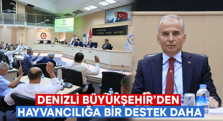 Denizli Büyükşehir’den hayvancılığa bir destek daha