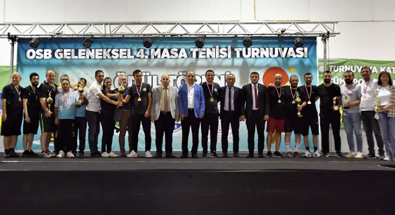 Denizli OSB Masa Tenisi Turnuvası Şampiyonu Belli Oldu