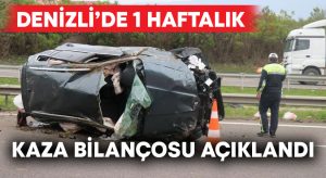 Denizli’de bu hafta kaç trafik kazası meydana geldi?