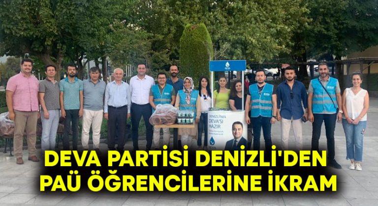 DEVA Partisi Denizli’den PAÜ öğrencilerine ikram