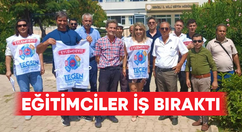 Eğitimciler iş bıraktı