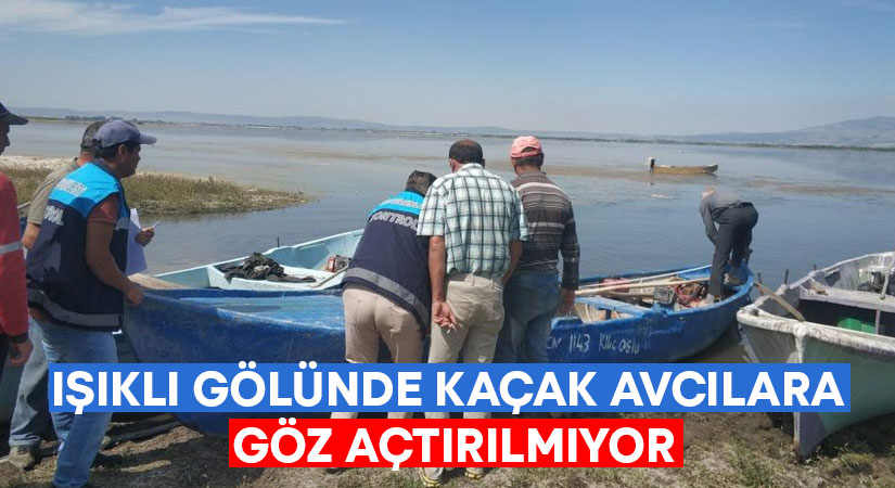 Işıklı Gölünde kaçak avcılara göz açtırılmıyor!