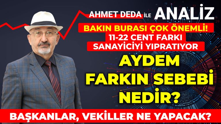 Ahmet Deda gündeme getirdi: 11-22 cent farkı sanayici yıpratıyor