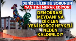 Demokrasi Meydanı’na dikilen yeni horoz heykeli neden kaldırıldı?