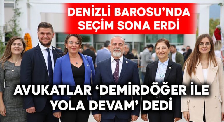 Denizli Barosu’nda kazanan Demirdöğer