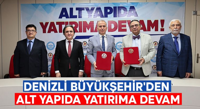 Denizli Büyükşehir’den alt yapıda yatırıma devam