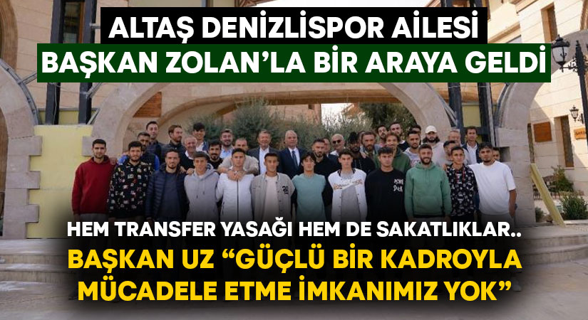 Hem transfer yasağı hem de yaşanan sakatlıklar.. Başkan Uz “Güçlü bir kadroyla mücadele etme imkanımız yok”