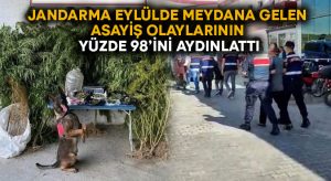 Jandarma Eylül’de Denizli’deki asayiş olaylarının yüzde 98’ini aydınlattı