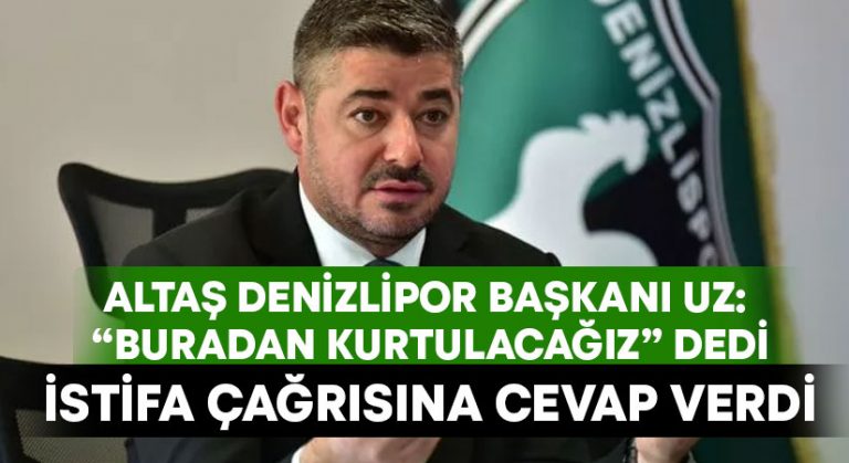 Mehmet Uz’dan istifa çağrılarına cevap geldi