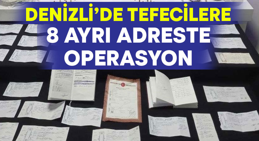 Tefecilere yönelik 8 ayrı adreste operasyon; 2 tutuklama