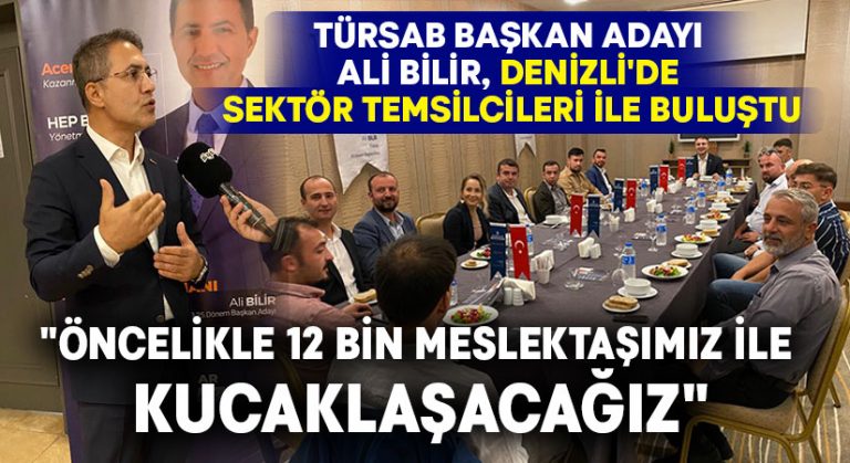 TÜRSAB Başkan Adayı Ali Bilir, Denizli’de sektör temsilcileri ile buluştu