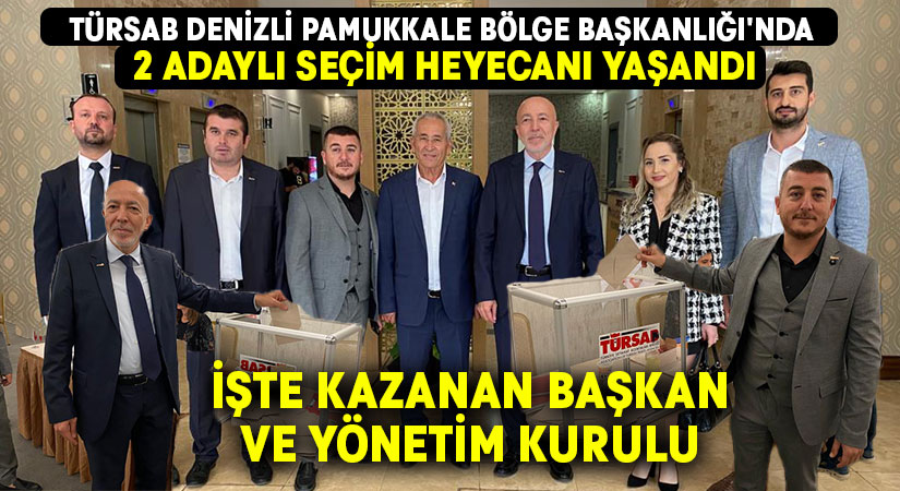 TÜRSAB Denizli Pamukkale Bölge Başkanlığı’nda 2 adaylı seçim heyecanı yaşandı