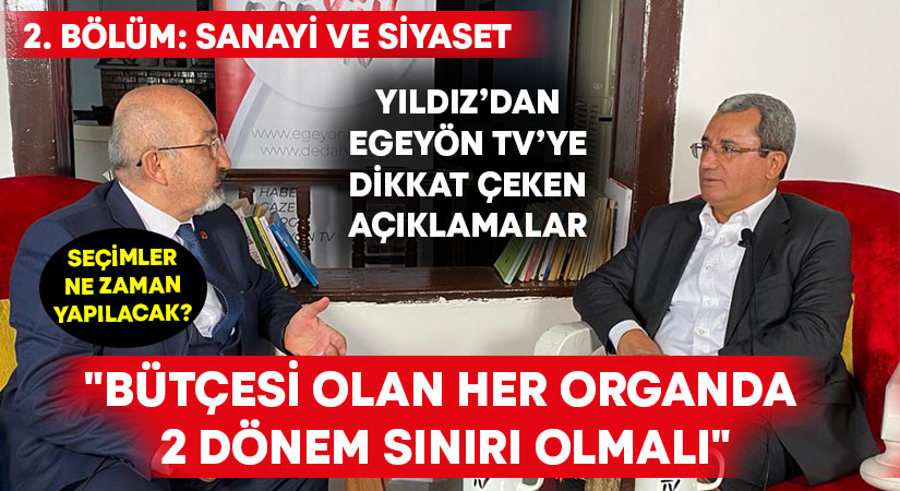 Ahmet Yıldız: “Bütçesi olan her organda 2 dönem sınırı olmalı”