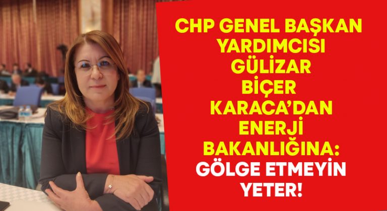 Biçer Karaca’dan Enerji Bakanlığı’na: Üreteni neden cezalandırıyorsunuz?