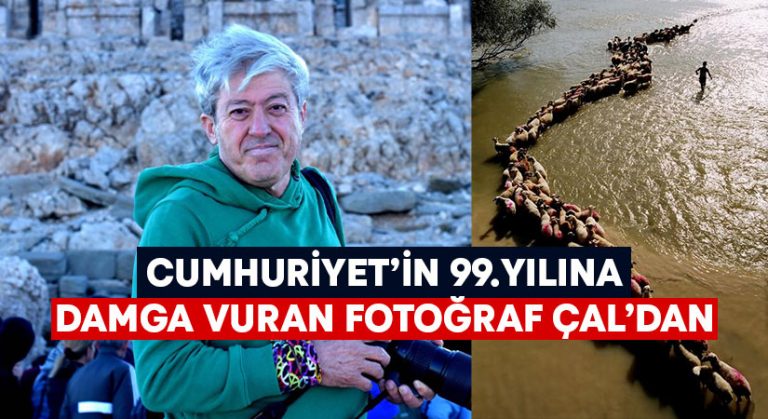 Cumhuriyet’in 99.yılına damga vuran fotoğraf Çal’dan