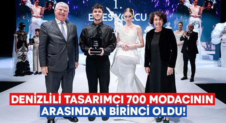 Denizlili tasarımcı 700 modacının arasından birinci oldu!