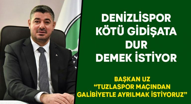 Denizlispor kötü gidişata dur demek istiyor