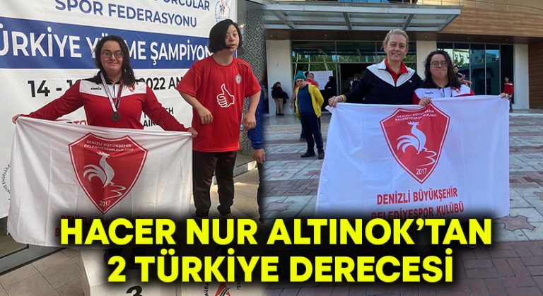 Hacer Nur Altınok’tan 2 Türkiye derecesi