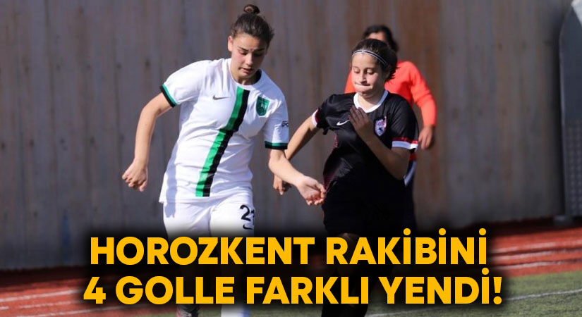 Horozkent rakibini 4 golle farklı yendi!