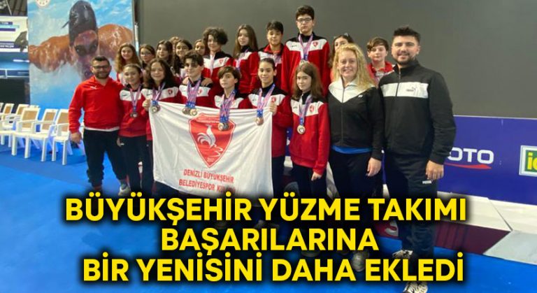 Büyükşehir yüzme takımı başarılarına bir yenisini daha ekledi