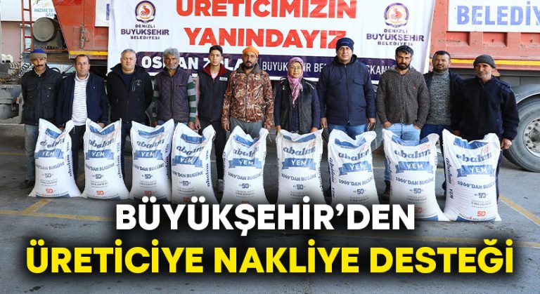 Büyükşehir’den üreticiye nakliye desteği