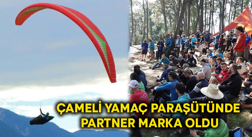 Çameli yamaç paraşütünde partner marka oldu