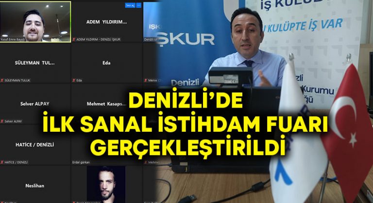 Denizli’de ilk Sanal İstihdam Fuarı gerçekleştirildi