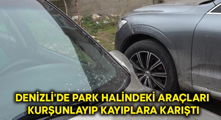 Denizli’de park halindeki araçları kurşunlayıp kayıplara karıştı