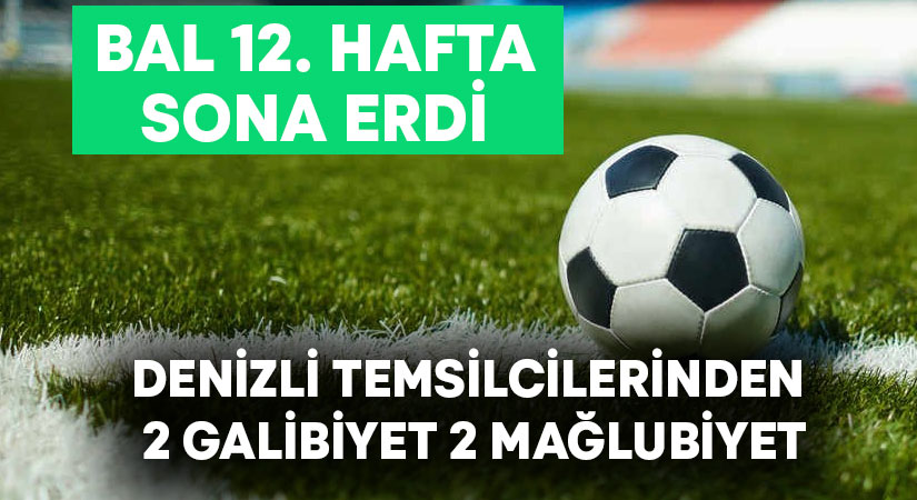 BAL 12. haftada Denizli temsilcilerinden 2 galibiyet 2 mağlubiyet