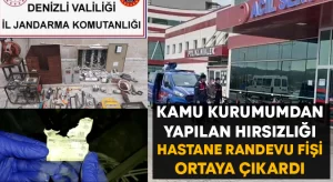 Kamu kurumumdan yapılan hırsızlığı hastane randevu fişi ortaya çıkardı